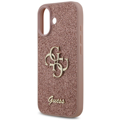 Case for Apple iPhone 17, Guess, Fixed Glitter Big 4G, Pink