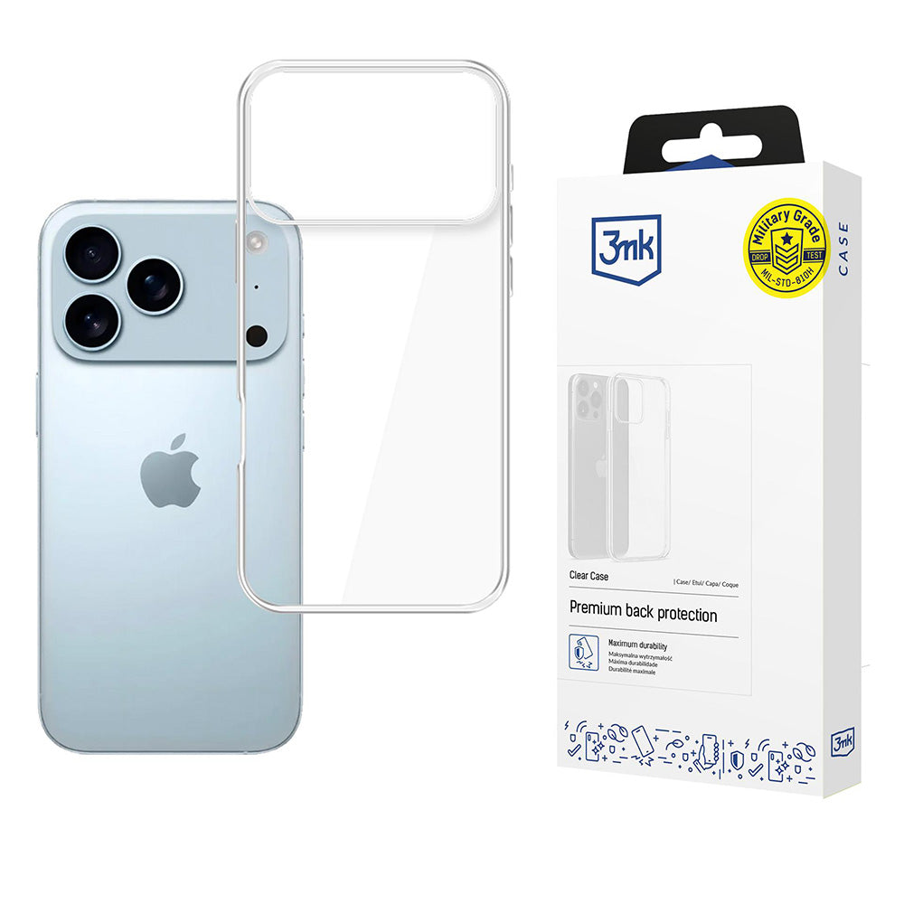 Θήκη για Apple iPhone 17 Pro, 3MK, Διαφανής, Σαφής