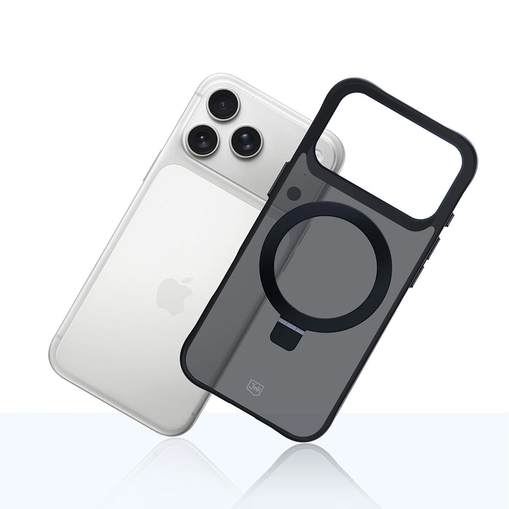 Θήκη για Apple iPhone 17 Pro, 3MK, Smoke MagStand, Μαύρη