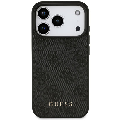 Case for Apple iPhone 17 Pro, Guess, 4G Classic, Black