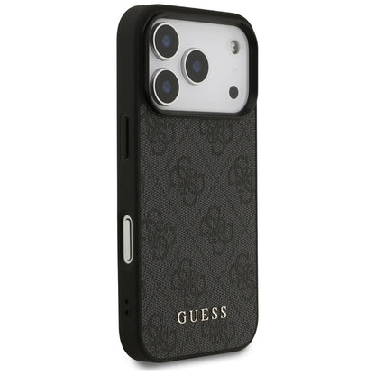 Case for Apple iPhone 17 Pro, Guess, 4G Classic, Black