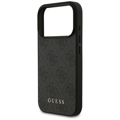 Case for Apple iPhone 17 Pro, Guess, 4G Classic, Black