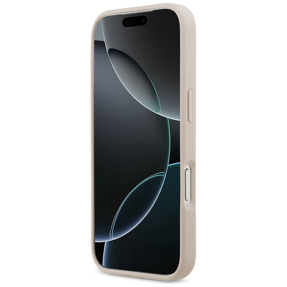 Θήκη για Apple iPhone 17 Pro, Guess, 4G Double Card Triangle, Ροζ