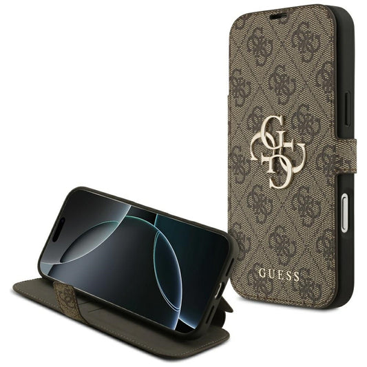 Θήκη για Apple iPhone 17 Pro, Guess, 4G Metal Logo, Καφέ