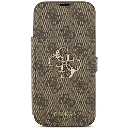 Case for Apple iPhone 17 Pro, Guess, 4G Metal Logo, Brown