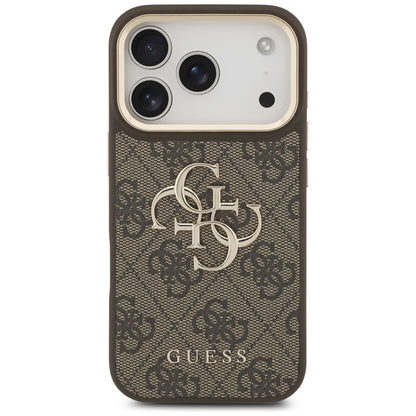 Θήκη για Apple iPhone 17 Pro, Guess, Big 4G Classic Logo with Big Strap, Καφέ