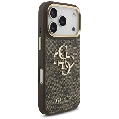 Θήκη για Apple iPhone 17 Pro, Guess, Big 4G Classic Logo with Big Strap, Καφέ