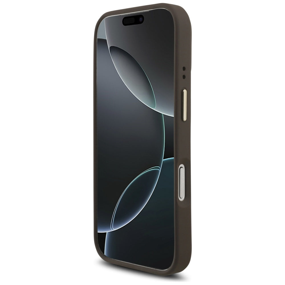 Θήκη για Apple iPhone 17 Pro, Guess, Big 4G Classic Logo with Big Strap, Καφέ