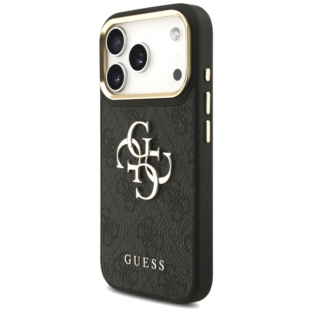 Θήκη για Apple iPhone 17 Pro, Guess, Big 4G Classic Logo with Big Strap, Μαύρη