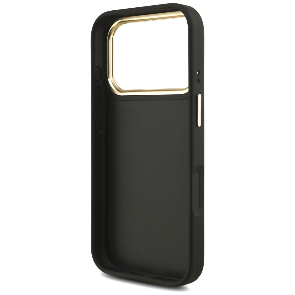 Θήκη για Apple iPhone 17 Pro, Guess, Big 4G Classic Logo with Big Strap, Μαύρη