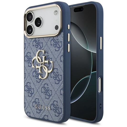 Θήκη για Apple iPhone 17 Pro, Guess, Big 4G Logo Classic, Χρυσό Μπλε