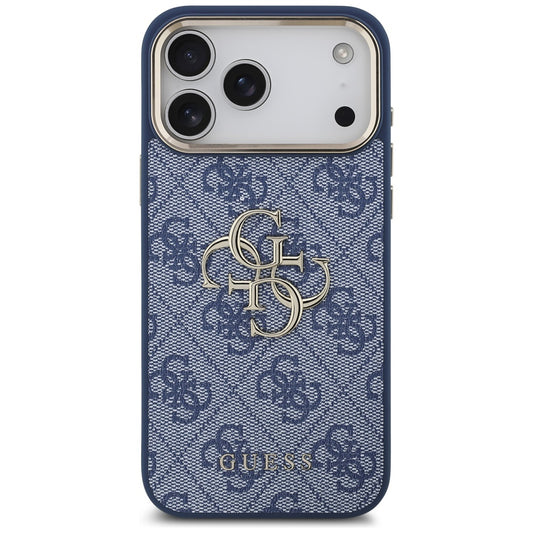 Θήκη για Apple iPhone 17 Pro, Guess, Big 4G Logo Classic, Χρυσό Μπλε