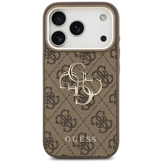 Θήκη για Apple iPhone 17 Pro, Guess, Big 4G Logo Classic, Χρυσοκαστανό