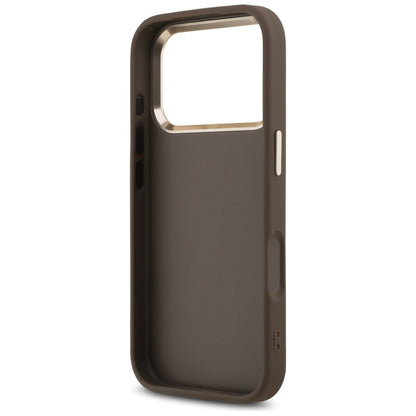 Case for Apple iPhone 17 Pro, Guess, Big 4G Logo Classic, Golden Brown