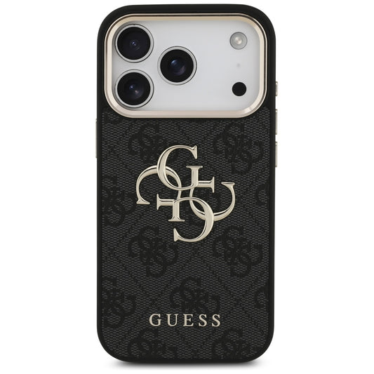 Θήκη για Apple iPhone 17 Pro, Guess, Big 4G Logo Classic, Μαύρη Χρυσή