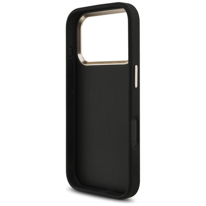 Case for Apple iPhone 17 Pro, Guess, Big 4G Logo Classic, Black Gold