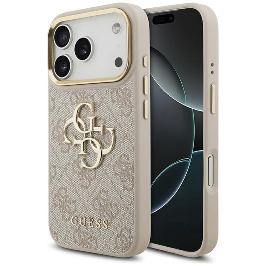 Θήκη για Apple iPhone 17 Pro, Guess, Big 4G Logo Classic, Ροζ Χρυσό