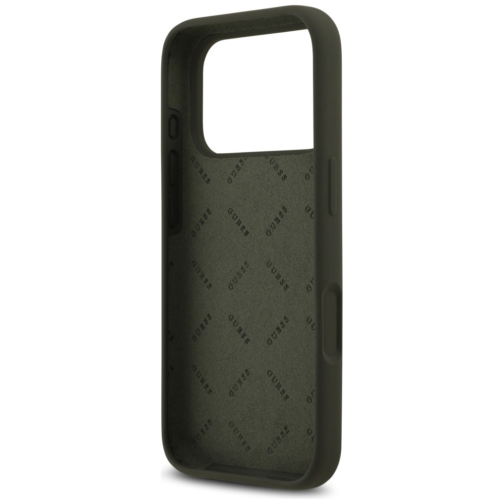Case for Apple iPhone 17 Pro, Guess, Big 4G Script, Khaki