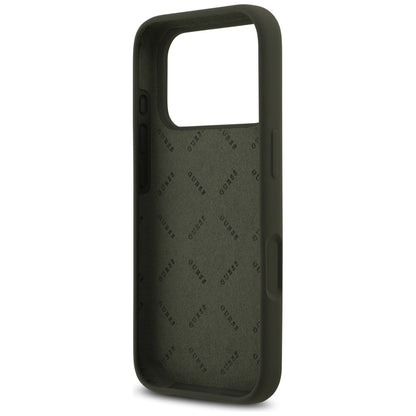 Case for Apple iPhone 17 Pro, Guess, Big 4G Script, Khaki