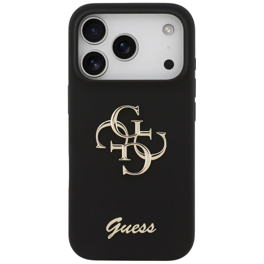 Θήκη για Apple iPhone 17 Pro, Guess, Big 4G Script, Μαύρη