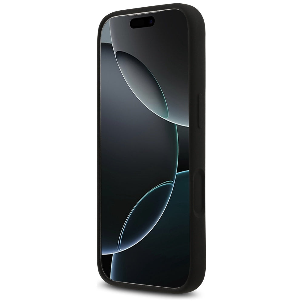 Case for Apple iPhone 17 Pro, Guess, Big 4G Script, Black