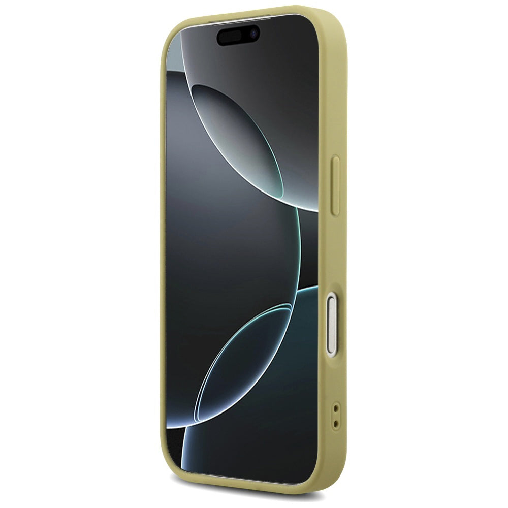 Case for Apple iPhone 17 Pro, Guess, Fixed Glitter Big 4G, Gold