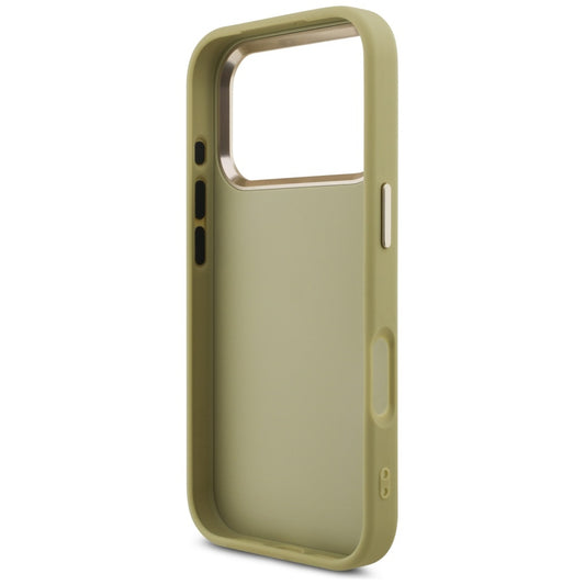 Θήκη για Apple iPhone 17 Pro, Guess, Fixed Glitter Big 4G Metal Frame, Χρυσή
