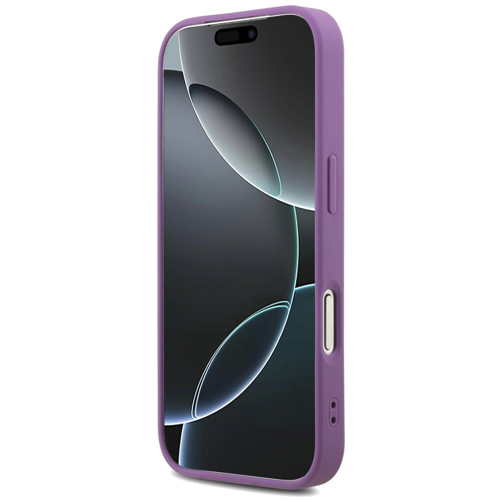 Θήκη για Apple iPhone 17 Pro, Guess, Fixed Glitter Big 4G, Μωβ