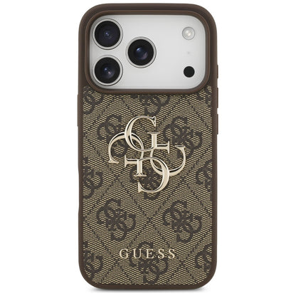Θήκη για Apple iPhone 17 Pro Max, Guess, 4G Big Logo, Καφέ