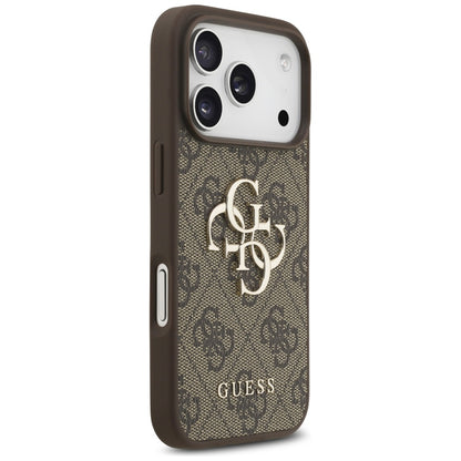 Θήκη για Apple iPhone 17 Pro Max, Guess, 4G Big Logo, Καφέ