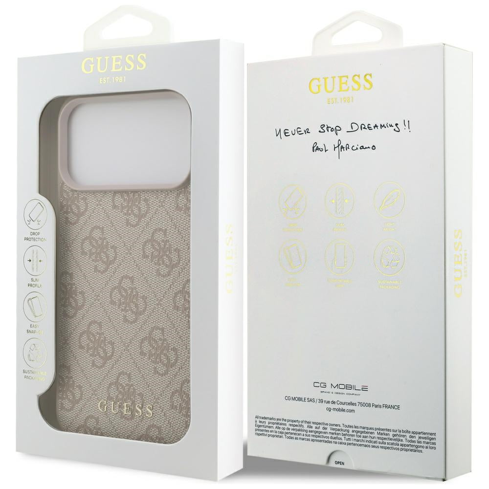 Θήκη για Apple iPhone 17 Pro Max, Guess, 4G Classic, Ροζ