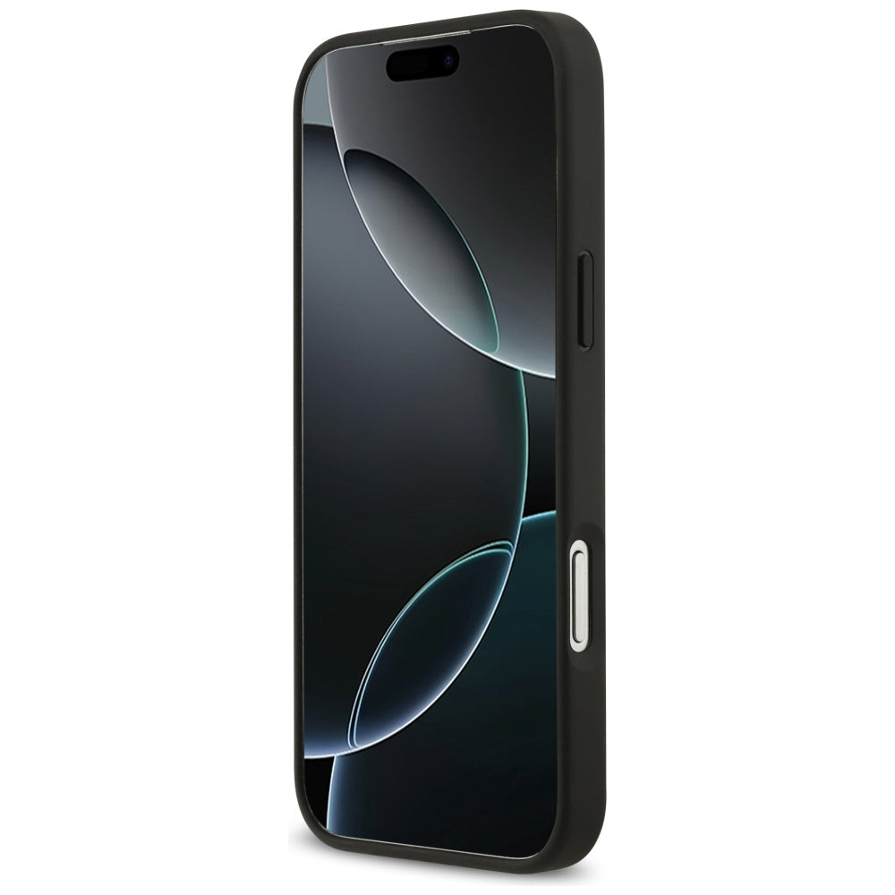 Θήκη για Apple iPhone 17 Pro Max, Guess, 4G Double Card Triangle, Μαύρη