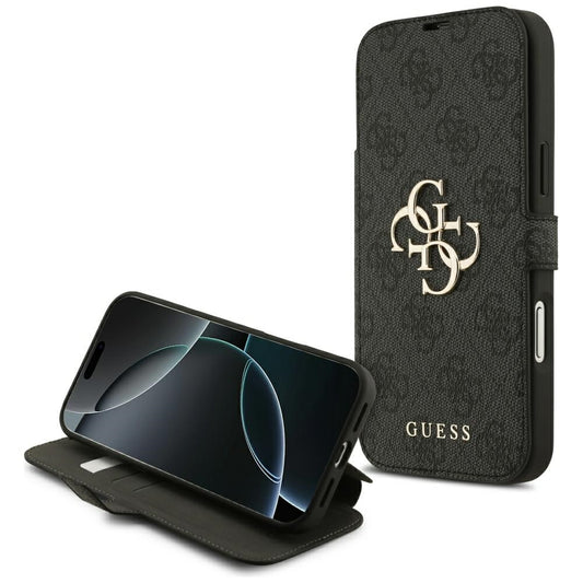 Θήκη για Apple iPhone 17 Pro Max, Guess, 4G Metal Logo, Μαύρη