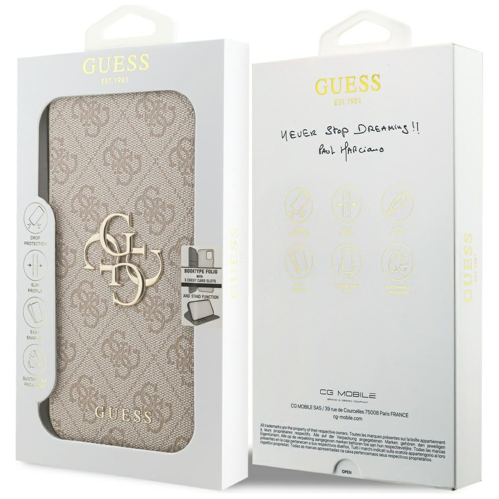 Θήκη για Apple iPhone 17 Pro Max, Guess, 4G Metal Logo, Ροζ