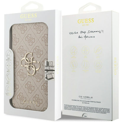 Θήκη για Apple iPhone 17 Pro Max, Guess, 4G Metal Logo, Ροζ