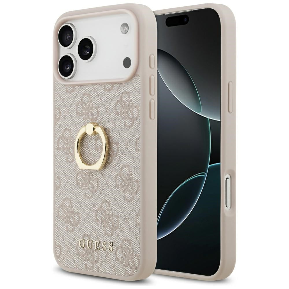 Θήκη για Apple iPhone 17 Pro Max, Guess, 4G Ring Stand, Καφέ