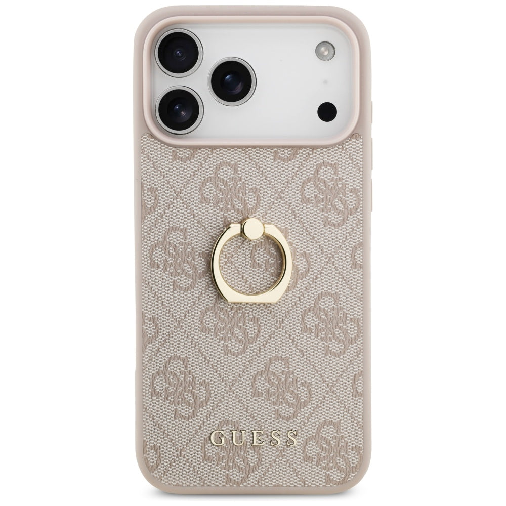 Θήκη για Apple iPhone 17 Pro Max, Guess, 4G Ring Stand, Καφέ