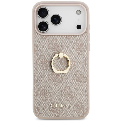Θήκη για Apple iPhone 17 Pro Max, Guess, 4G Ring Stand, Καφέ