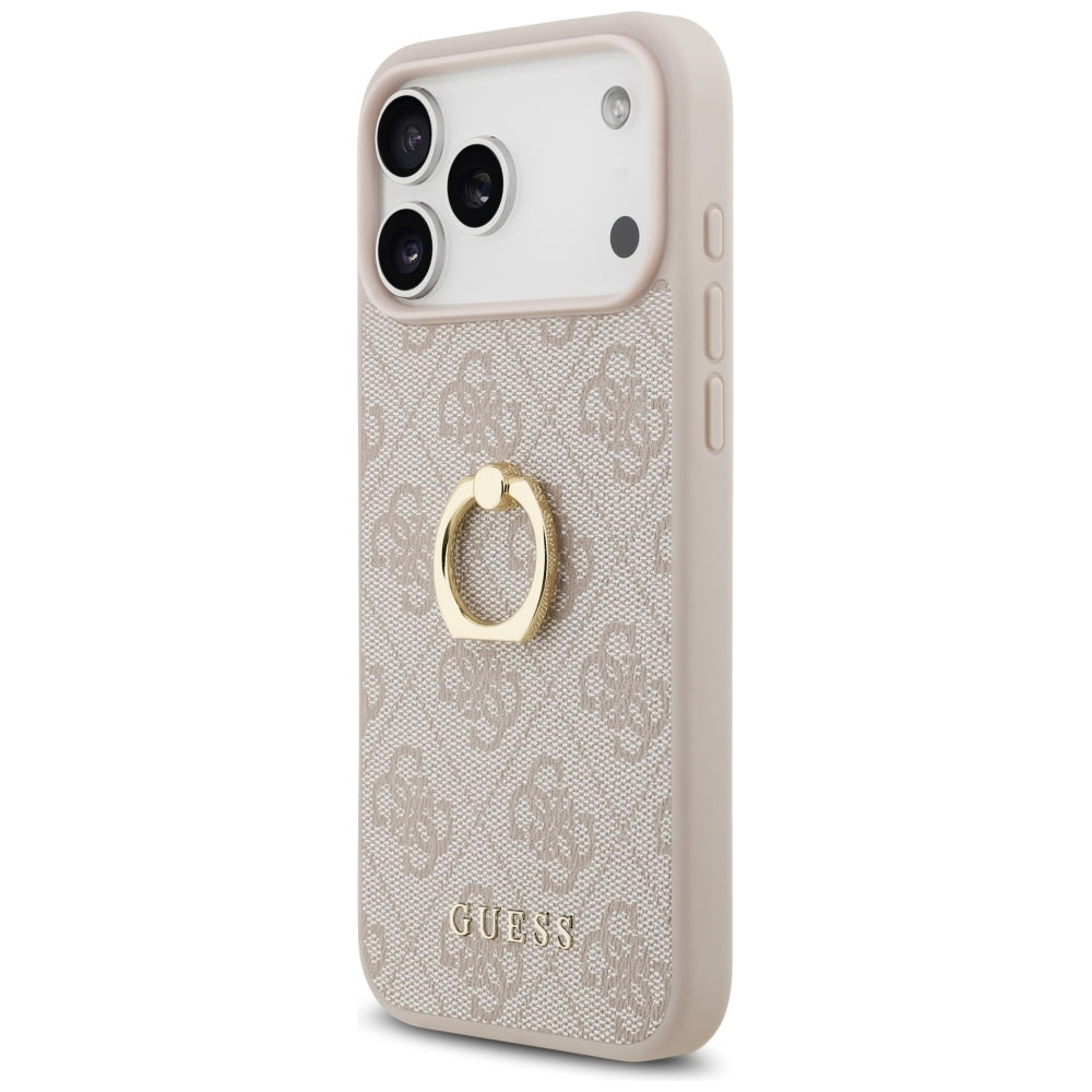 Θήκη για Apple iPhone 17 Pro Max, Guess, 4G Ring Stand, Καφέ