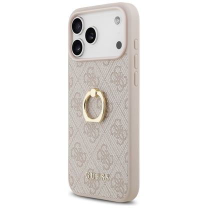 Θήκη για Apple iPhone 17 Pro Max, Guess, 4G Ring Stand, Καφέ