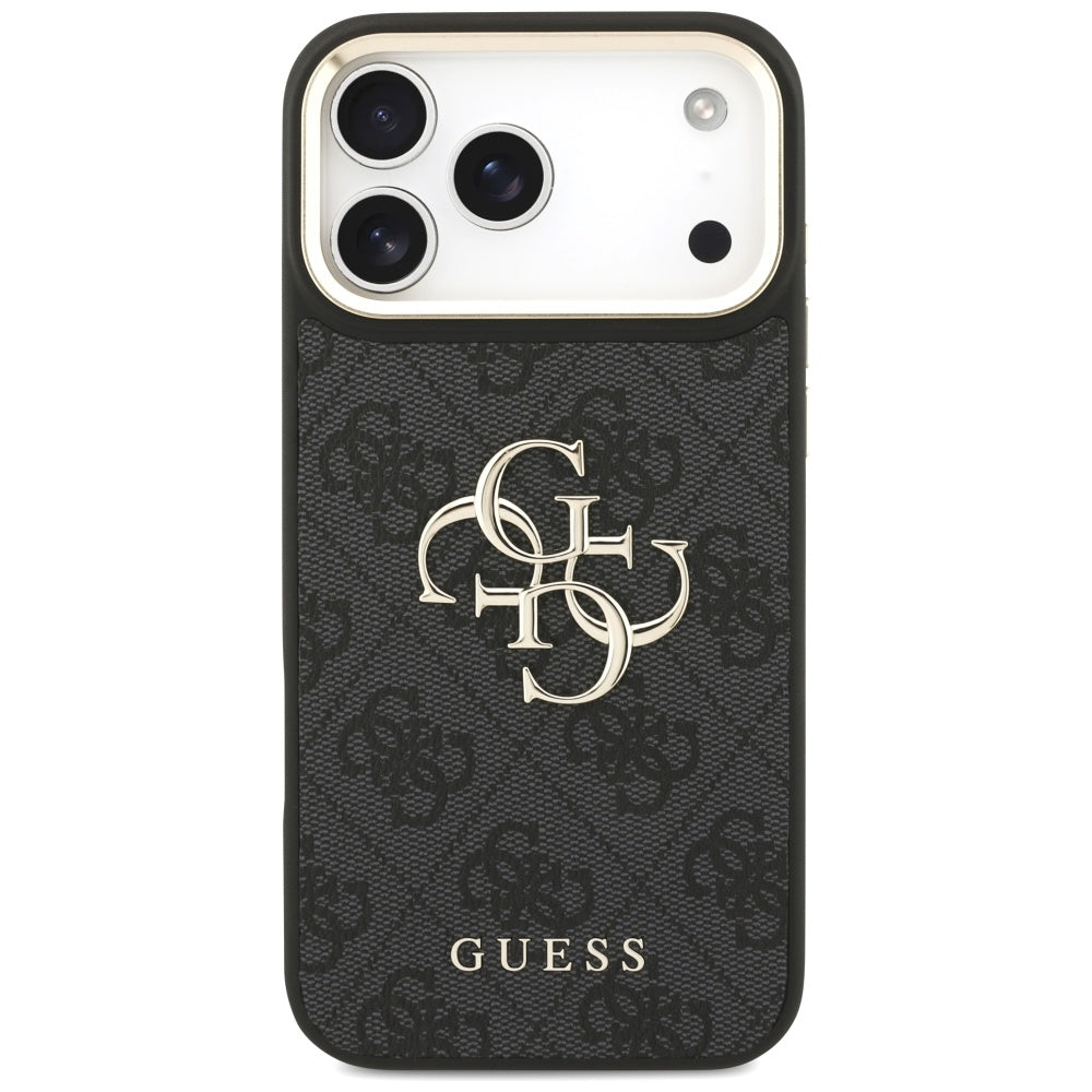 Θήκη για Apple iPhone 17 Pro Max, Guess, Big 4G Classic Logo with Big Strap, Μαύρη