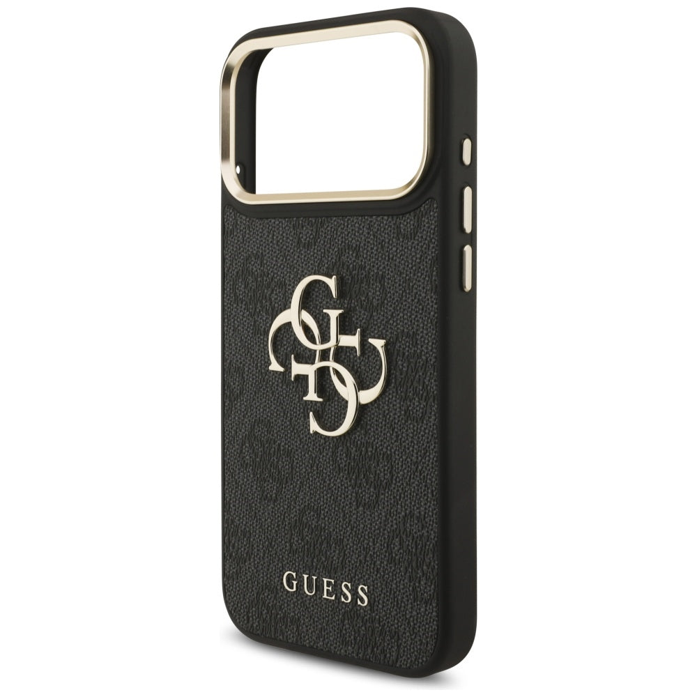 Θήκη για Apple iPhone 17 Pro Max, Guess, Big 4G Classic Logo with Big Strap, Μαύρη