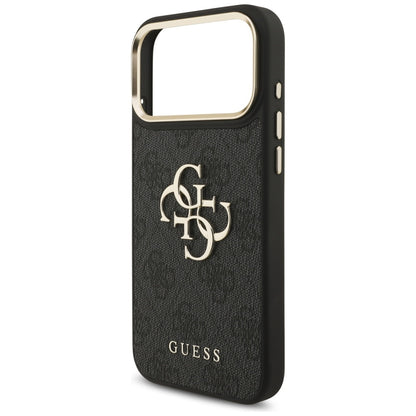 Θήκη για Apple iPhone 17 Pro Max, Guess, Big 4G Classic Logo with Big Strap, Μαύρη