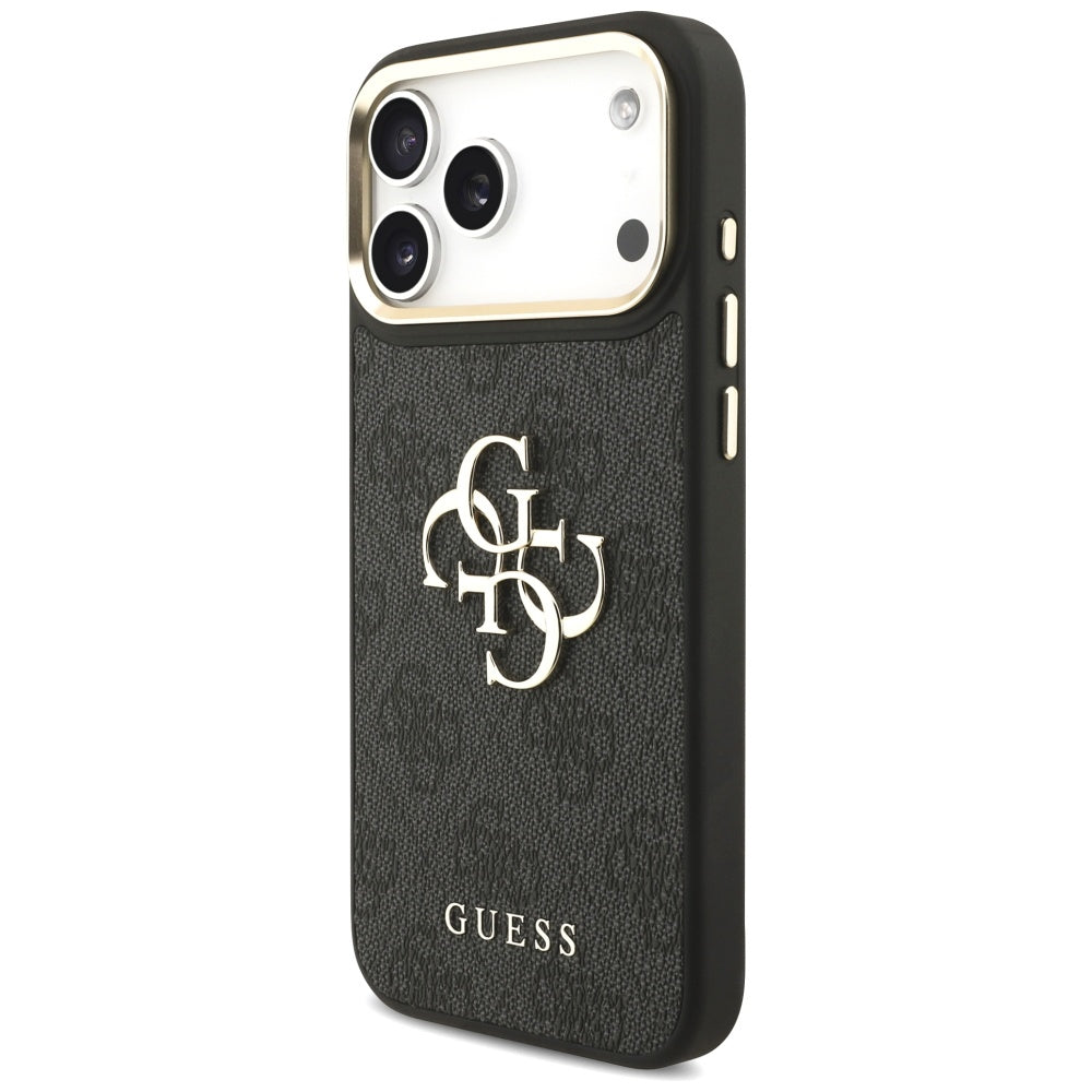 Θήκη για Apple iPhone 17 Pro Max, Guess, Big 4G Classic Logo with Big Strap, Μαύρη