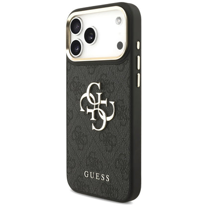 Θήκη για Apple iPhone 17 Pro Max, Guess, Big 4G Classic Logo with Big Strap, Μαύρη