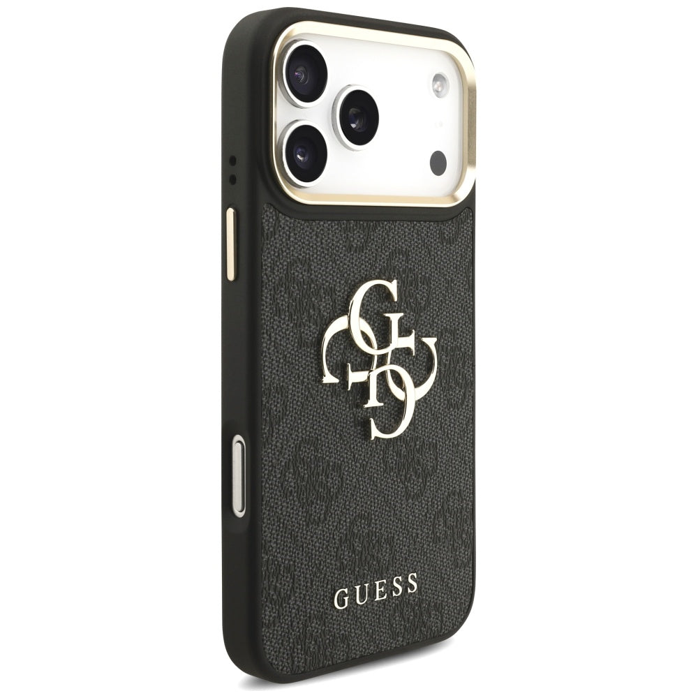 Θήκη για Apple iPhone 17 Pro Max, Guess, Big 4G Classic Logo with Big Strap, Μαύρη