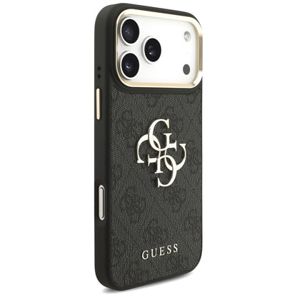 Θήκη για Apple iPhone 17 Pro Max, Guess, Big 4G Classic Logo with Big Strap, Μαύρη