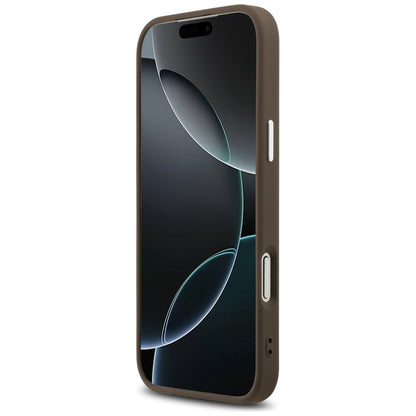 Θήκη για Apple iPhone 17 Pro Max, Guess, Big 4G Logo Classic, Καφέ Ασημί