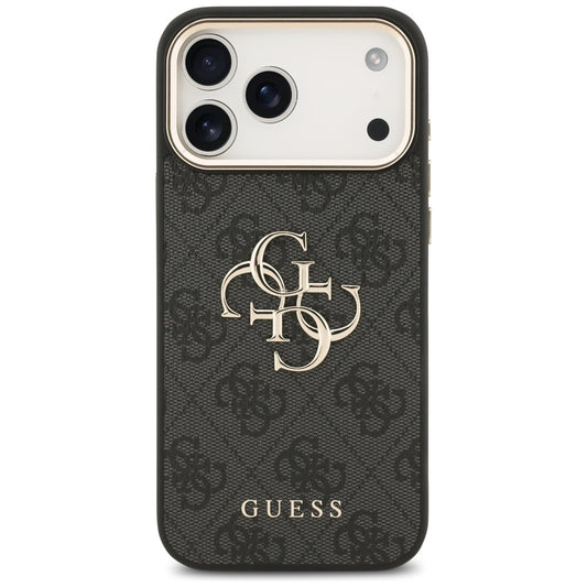 Θήκη για Apple iPhone 17 Pro Max, Guess, Big 4G Logo Classic, Μαύρη Χρυσή