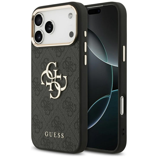 Θήκη για Apple iPhone 17 Pro Max, Guess, Big 4G Logo Classic, Μαύρη Χρυσή